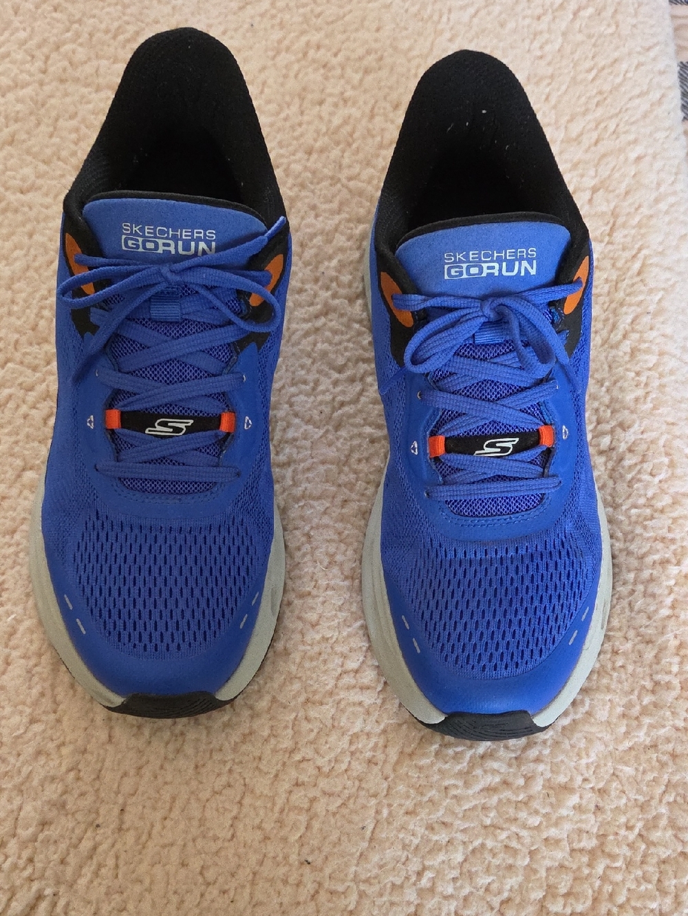 Mens Sz 12 Skechers Slip-ins GOrun Blue and Orange Men's Running Shoes HandsFree